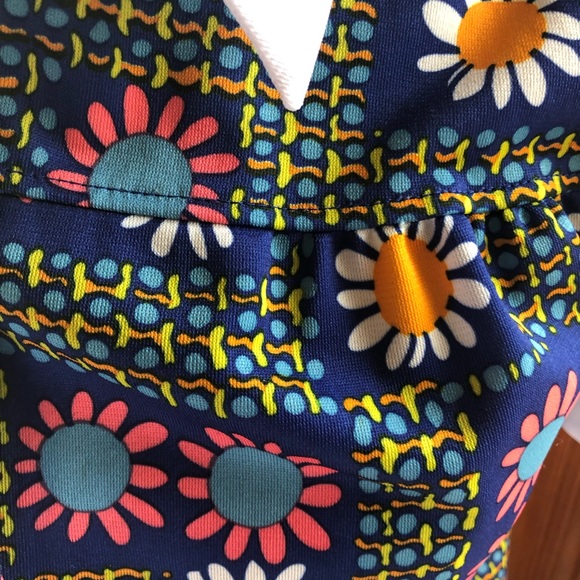 Vintage 60’s shirt polyester boho hippie chic pockets button Phase One RARE - Picture 5 of 10